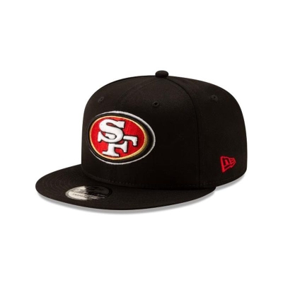 Black San Francisco 49ers Hat - New Era NFL 9FIFTY Snapback Caps USA7094283